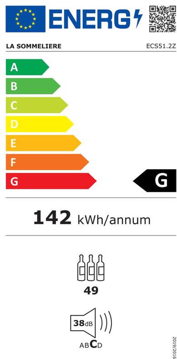 La Sommeliere Wijnkoelkast - ECS51.2Z - 2 Zones - afbeelding 2