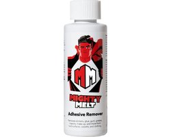 Mighty Melt Adhesive Sticky Stuff Remover - Voor het reinigen en verwijderen van lijm -, plakband -, etiket- of stickerresten | Kauwgomreiniger en verwijder stoffen van een raam, tapijt, glas, plastic of stof (125 ml)