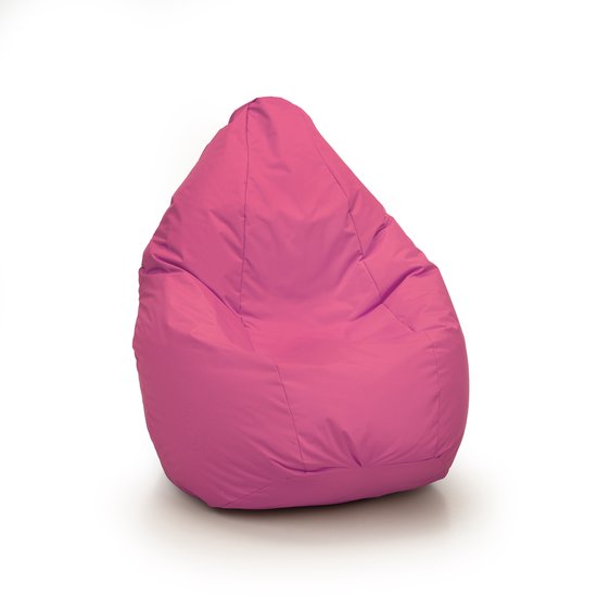 Pouf En Nylon Fuchsia 120x80 Cm - Design Moderne, Facile à Nettoyer, Pour Salon Et Détente