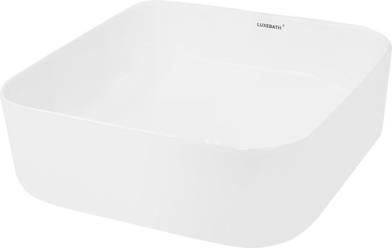 Lavabo 390x390x140 mm céramique blanc