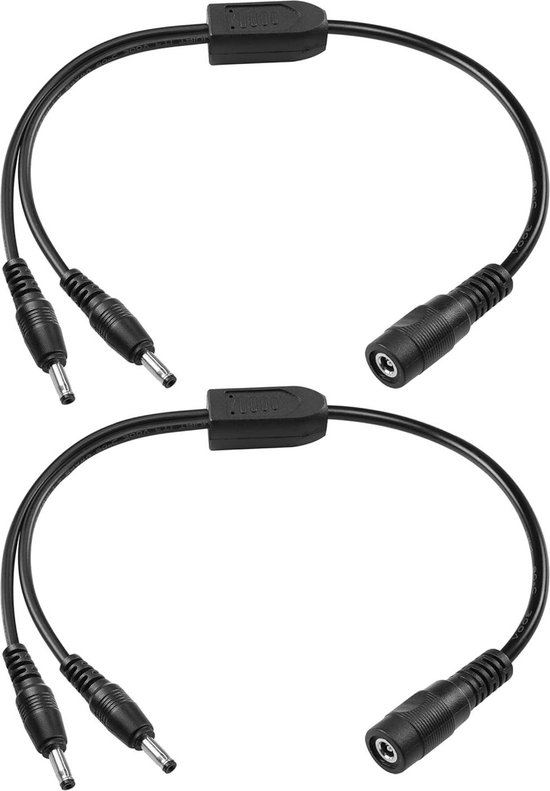 Cavo Alimentazione Da USB A DC 3,5mm X 1,35mm Maschio - 1 Metro, Bianco