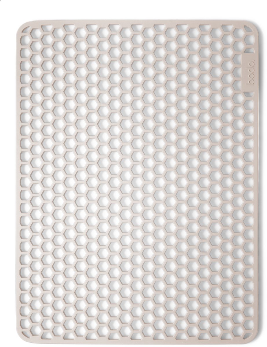Goedkoopste Bodo® Gootsteenmat - Rechthoekig - Onderzetter - Beige - 30 x 40 cm