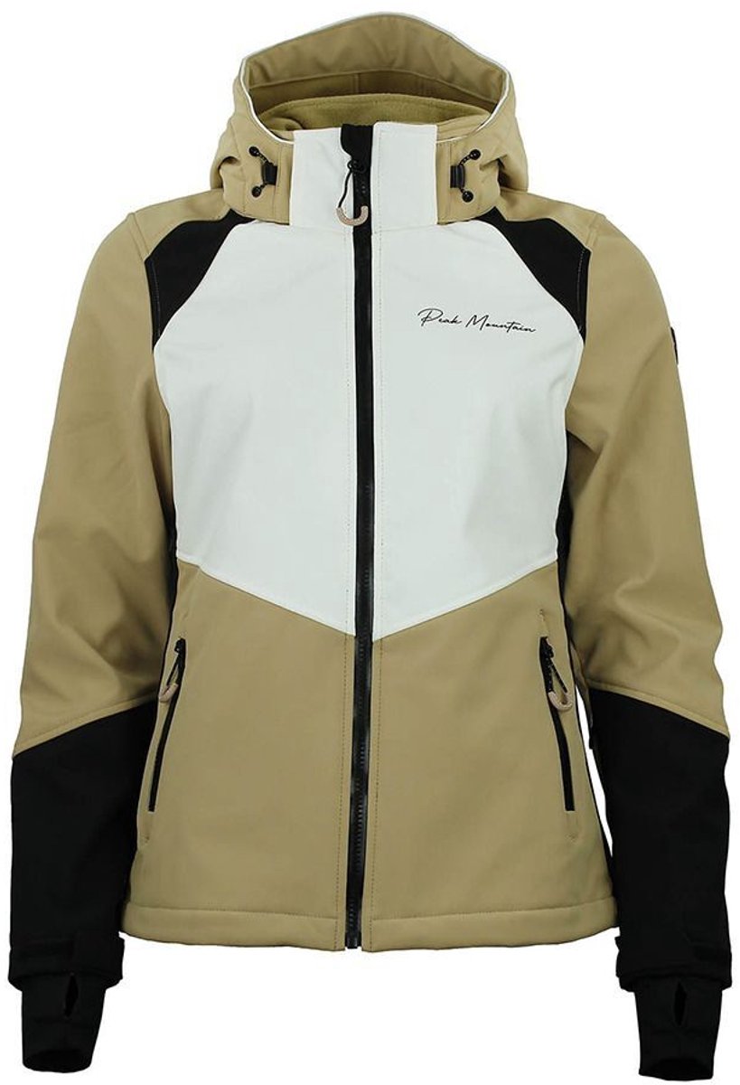 Damesjas Peak Mountain Softshell Ametisffb Beige
