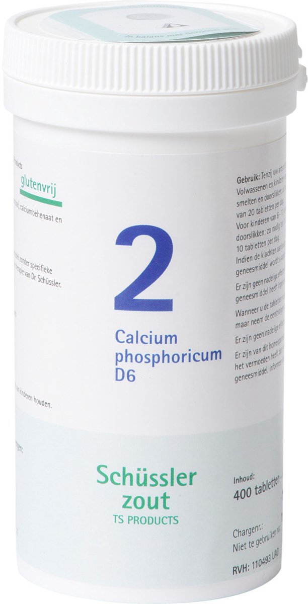 Pfluger Schussler Zout nr 2 Calcium Phosphoricum D6 - 1 x 400 tabletten