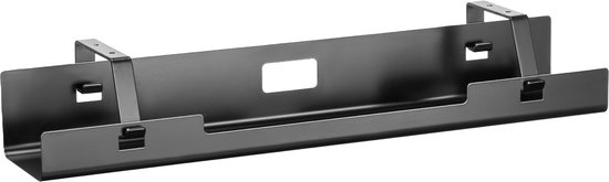 Foto: Brasq universele kabelgoot zwart voor onder het bureau inclusief kabel organisers kabel management cable management