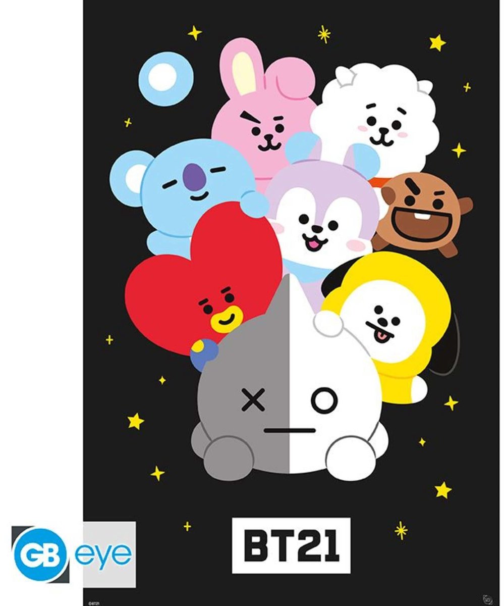 ABYSTYLE Poster BT21 - Characters 61x91,5cm Divers