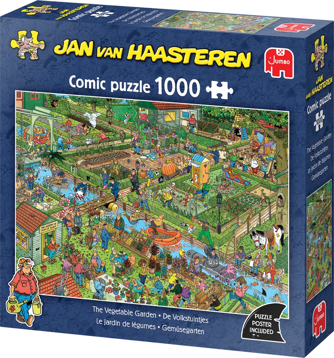 Jan van Haasteren - De Volkstuintjes - 1000 stukjes puzzel - Legpuzzel JVH — afbeelding 10