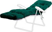 Steamer Ligbedkussens - Getuft Ligstoel kussen - Ligbed Stoelkussen - Zonnebed kussen voor Tuin - Recliner Tuinstoel kussen - 200X60cm