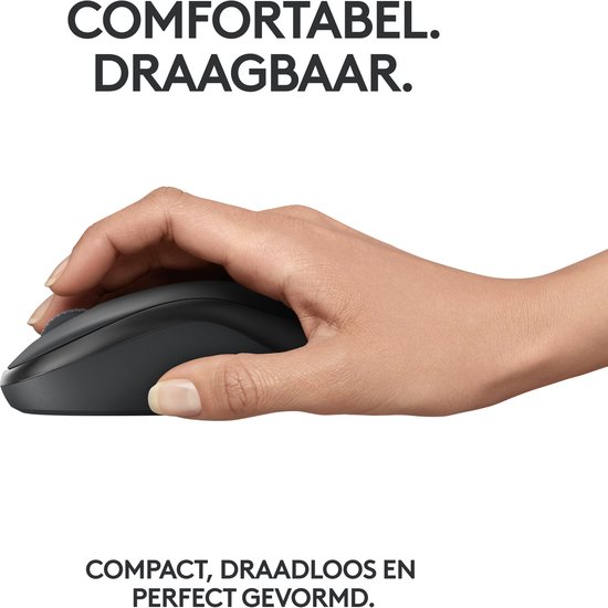 Logitech M240 - Draadloze Muis - Bluetooth - Graphite