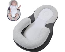 Taajirun - Babynestje-Ergonomie-Draagbaar Babynest-Traagschuim kussen-Compatibel met kinderwagens-Ademend en huidvriendelijk-Kraamcadeau