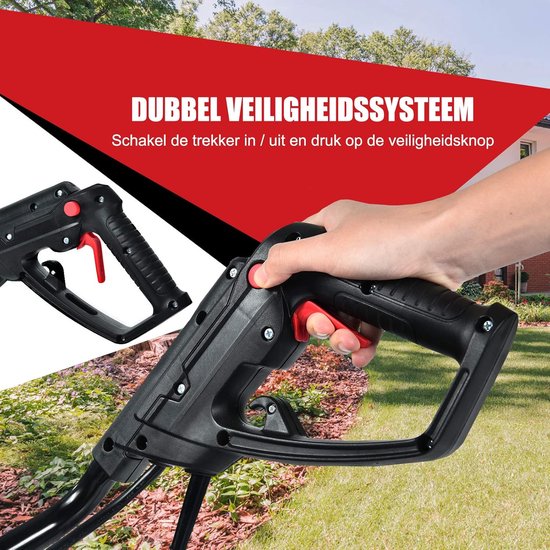 COSTWAY Elektrische grondfrees, tuinfrees, 6 hakmessen, 1500 W, 22 cm werkdiepte, 43 cm werkbreedte, 400 omw/m van Costway — afbeelding 3