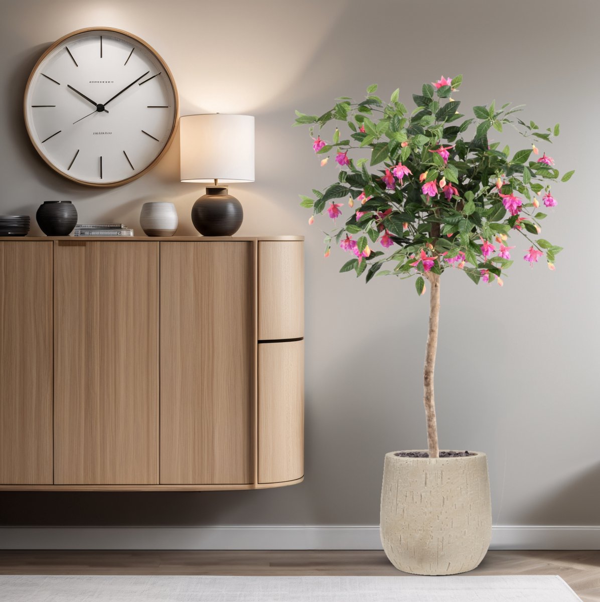 maxifleur Kunstplanten Fuchsia Kunstplant op stam 120cm Paars