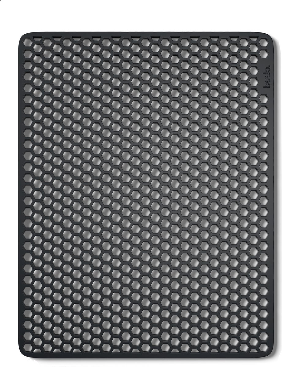Goedkoopste Bodo® Gootsteenmat - Rechthoekig - Zwart - 36 x 46 cm - Voor 40 x 50 cm Wasbak