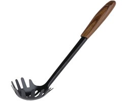 Cuillère de service pour pâtes et spaghetti Alpina Kitchenware - noire - plastique - 31 x 7 cm