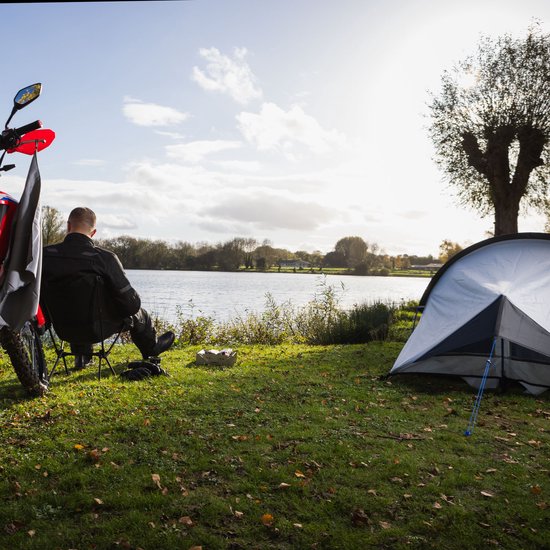 Oxford Micro Tent - 2 persoons tent (of 1 persoon met kit) - Backpacktent - Waterdicht - Camping Wandeltent - Kleine tent - Vistent - Tunneltent - Lichtgewicht tent - Eenvoudige installatie van Timebreakers — afbeelding 2
