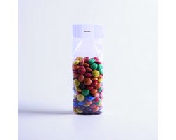 Product afbeelding van Yonico - Blokbodemzakjes Plastic Transparant - 55x35x180mm - 100% Polypropyleen - Recyclebaar - Uitdeelzakjes - Rechthoekige Blokbodem Zak - Voedsel Verpakking - 25 Stuks