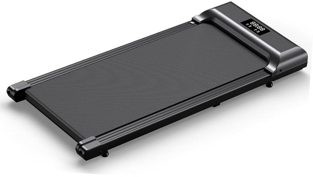 Fitby Loopband - Walking Pad - Wandelband - 1-8km/u - LED scherm - Zwart