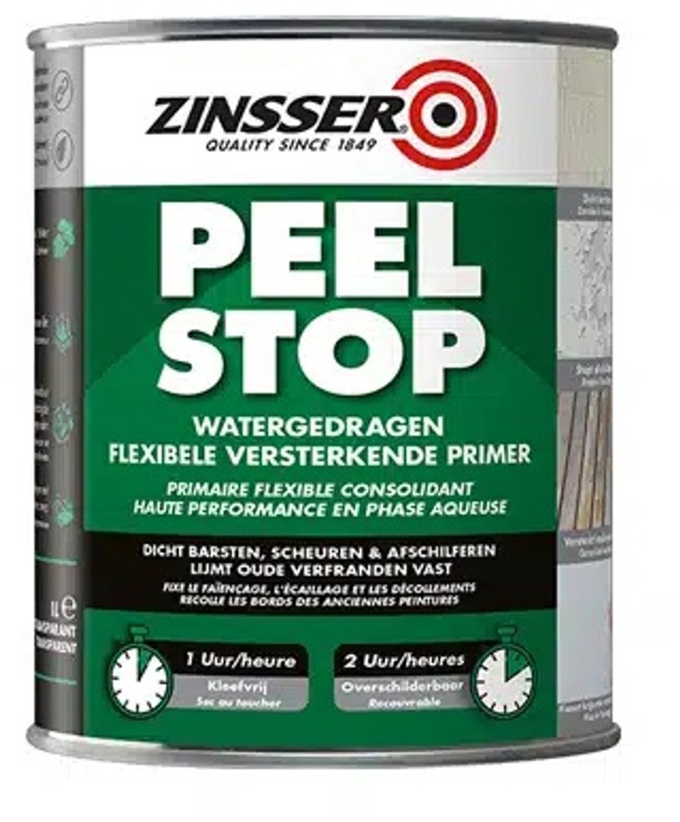 zinsser peel stop transparant 1 ltr