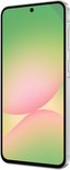 Zijkant van een zilverkleurige Samsung Galaxy A56 5G.