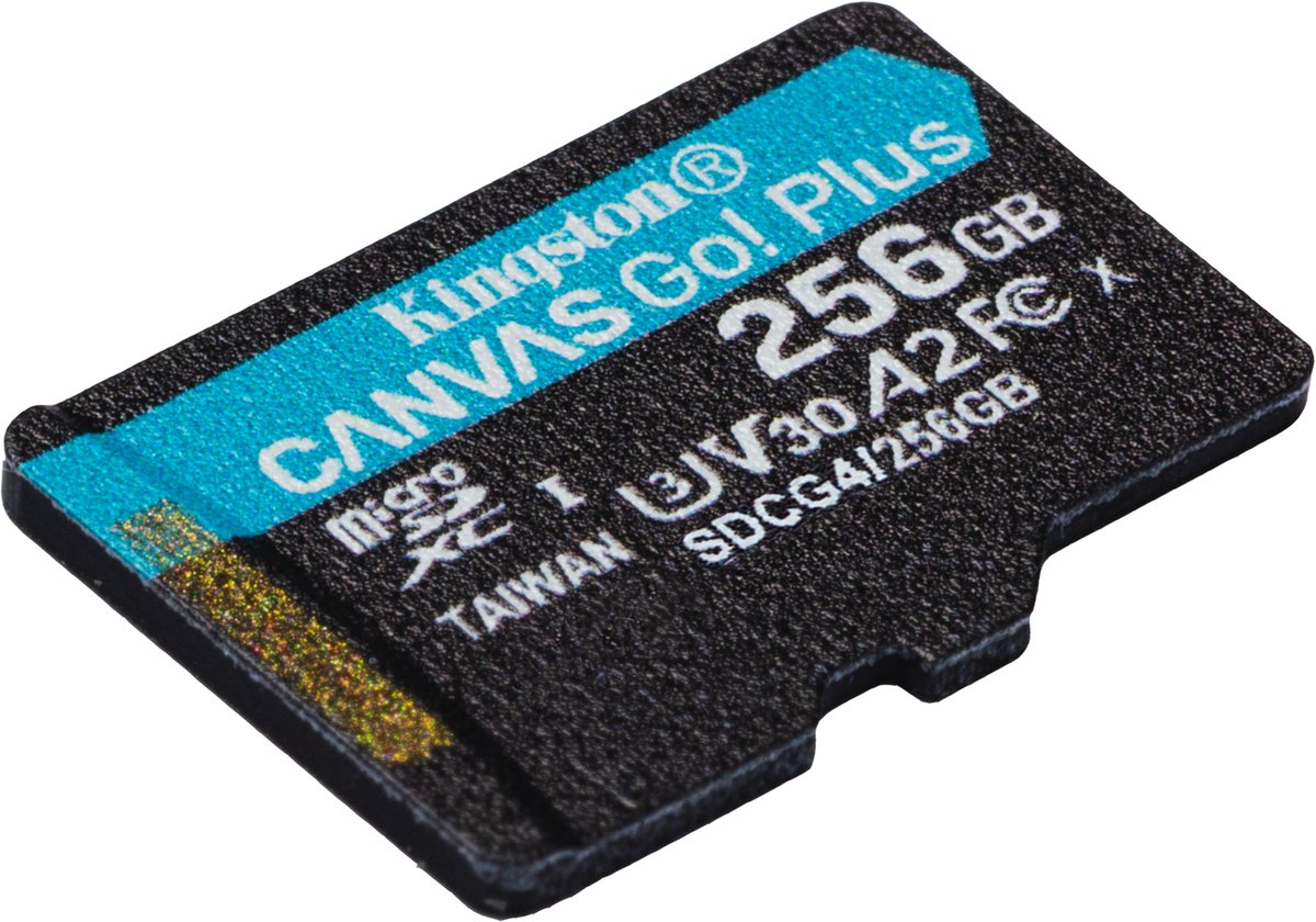 Kingston Canvas Go! Plus microSDXC 256 GB geheugenkaart