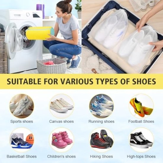 Selbro ® Efficiënte Waszakken voor Schoenen - Set van 2, Schoonmaakhulp