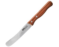 GEFU STULLE Smeermes 11 cm – Ontbijtmes – Duits Lemmetstaal – Walnotenhouten Handgreep