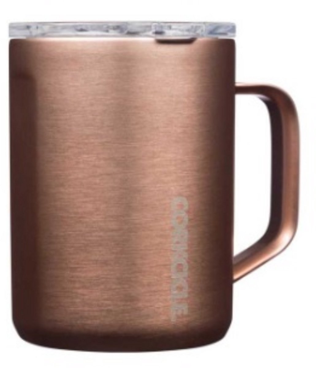 Corkcicle - Limited Edition - Koffiebeker Roestvrij Staal 475ml Koper - 3 walled Insulated Mug 16oz. - Copper - COR2516EC