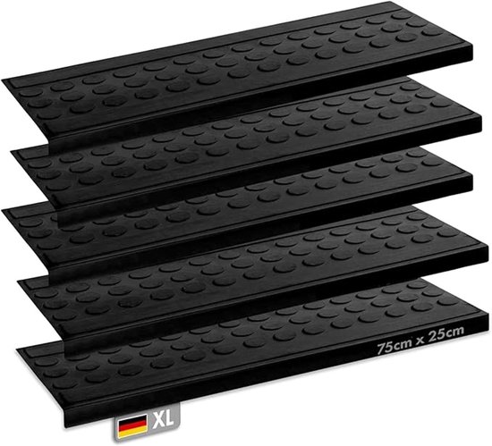 Floordirekt Vloermat van rubber, antislip rubberen plaat, geschikt als garagevloermat, paardenstalmat of werkbankmat, vele maten om uit te kiezen, 1,5 x 2,5 m, platte noppen, dikte: 3 mm