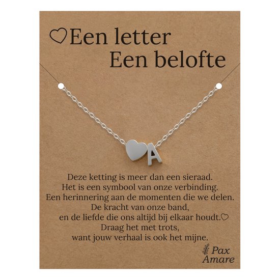 INFUSEU Hart Hanger Ketting Letter A-Z Alfabet Hoofdstad Sieraden Dubbele Hart Initial Kettingen Kubieke Zirkonia CZ Romantische Geschenken voor Vrouwen Meisjes, Roségoud