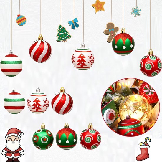 Kerst achtergrond met rode kerstballen en kerstboom | Mooie Leuke Kerst achtergrond met rode kerstballen en kerstboom | Mooie Leuke