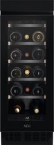 AEG AWUS018B7B wijnkoeler Ingebouwd Zwart 17 fles(sen)