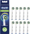 Oral-B CrossAction opzetborstels met CleanMaximiser technologie. Pak van 10, met testzegel.