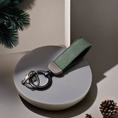 Porte-clés Voiture Cuir Vert - Cadeau de Noël - Porte-clés de Luxe - Convient pour Volkswagen/ Mercedes/ Audi/ BMW - Porte-clés Voiture - Différentes couleurs - Pendentif en cuir - Fermoir Premium - Haute qualité