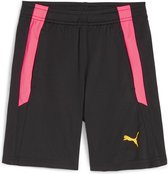 PUMA teamLIGA Training Shorts 2 Jr (poches ouvertes) FAUX Pantalon de sport - Puma Black- Sun Stream