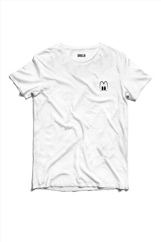 Brooklyn - Witte Goofy T-shirt | Awkward | Gek | Jongeren | Grappig | Cadeau - Maat L