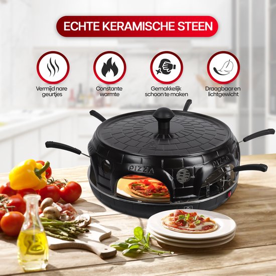 Pizza-oven met terracotta koepel
