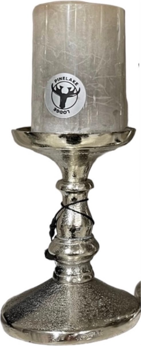 Diga Colmore Venlo B.V. LeJoy Kaarsenhouder zilver s dinerkaars kandelaar stompkaars kandelaar candle holder