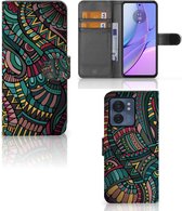 GSM Hoesje Geschikt voor Motorola Edge 40 Flip Case Aztec