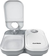 Cat Mate C200 2 Meal automatische voerbak voor droog/nat voer - wit