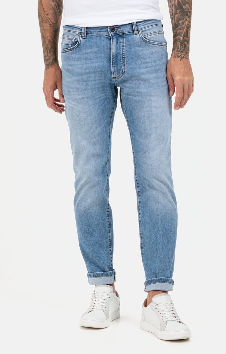 camel active Regular Fit 5-Pocket Jeans - Maat menswear-34/30 - Lichtblauw