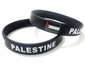 Akyol - Armband - Free Palestina armband - Palestina - Rubberen armband - palestijnse vlag - No war - zwarte armband