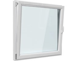 Kunststof Kozijn Draaikiep 50x50 Linksdraaiend (klink rechts van binnen)