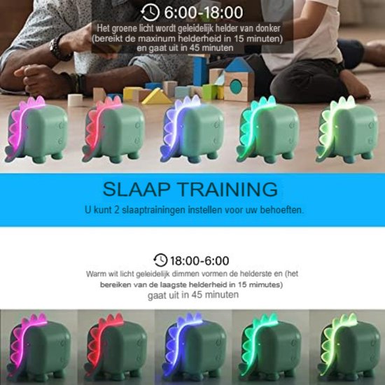 Wake up Light - Digitale Wekker Slaapkamer - Slaaptrainer Kinderen - Licht van Wake-up Light — afbeelding 4