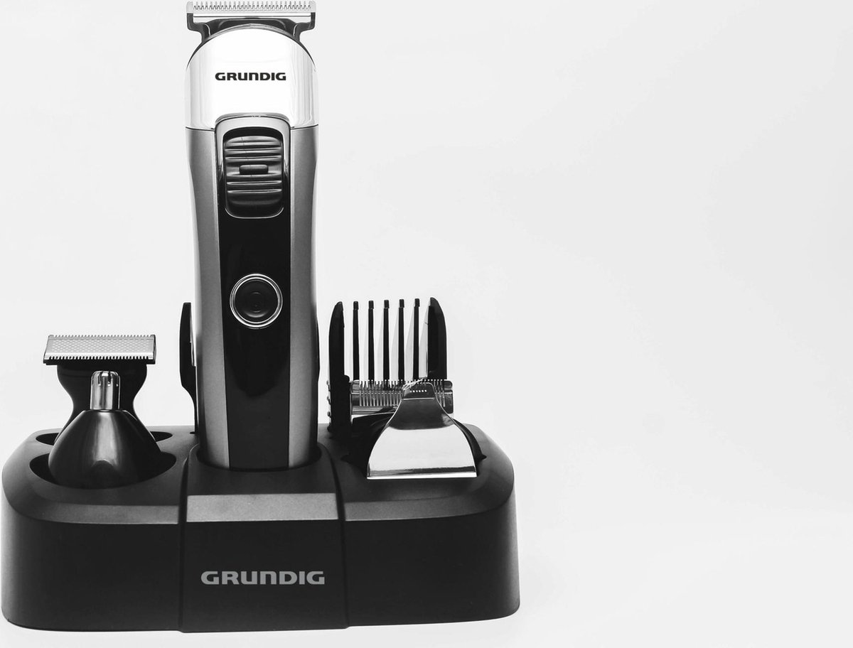 GRUNDIG MGK6841 - Multifunctionele maaier - 5 roestvrijstalen snijkoppen - Autonomie 50min - LED-display - Zwart en Zilver