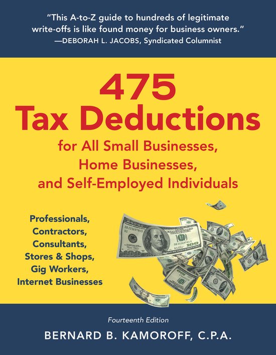 475 Tax Deductions for All Small Businesses, Home Businesses ... - cover