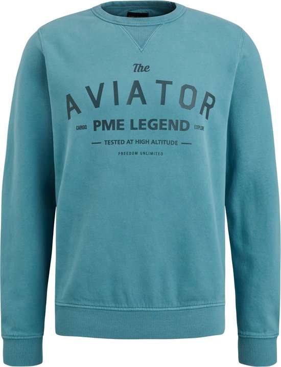 PME Legend - Sweater Terry Blauw - Heren - Regular-fit