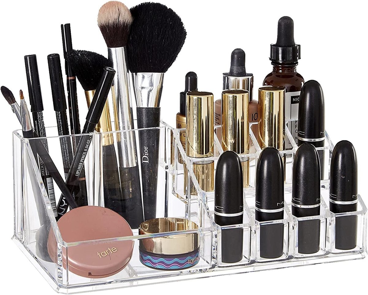 Goedkoopste BOTC Make Up Organizer - Skincare Organizer - Organizer Make Up - 22X13X8cm - Transparant