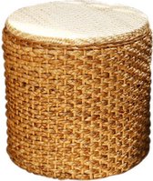 Fine Asianliving Poef Handgevlochten Narcis Rotan Naturel D30xH40cm Chinese Meubels Oosterse Kast
