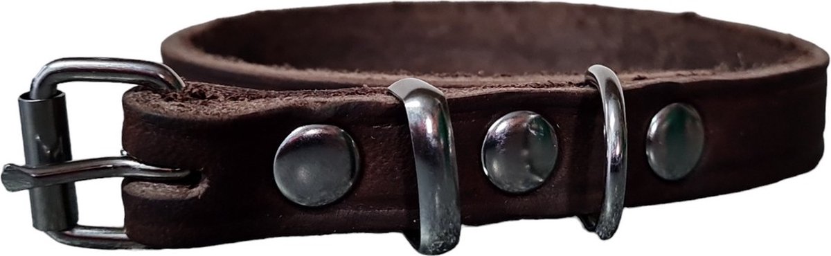 Schins Basic Halsband - Bruin - 45cm