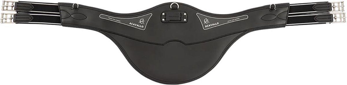 Acavallo Singel Cavalcomfort Gel Met Buikflap Zwart - 120